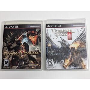 PS3 Dragons Dogma and Dungeon Siege III Set of 2 Games